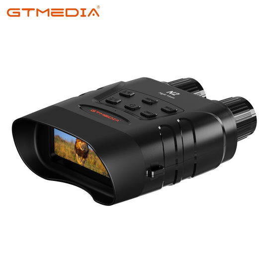GTMEDIA N2 Night Vision Binoculars with 2.4 Screen, 5x Zoom, 1080P HD Video for Hunting & Wildlife Observation