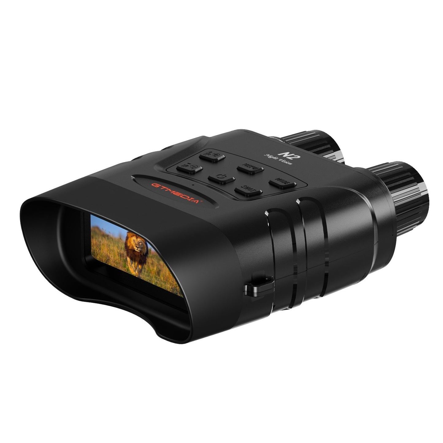 GTMEDIA N2 Night Vision Binoculars with 2.4 Screen, 5x Zoom, 1080P HD Video for Hunting & Wildlife Observation