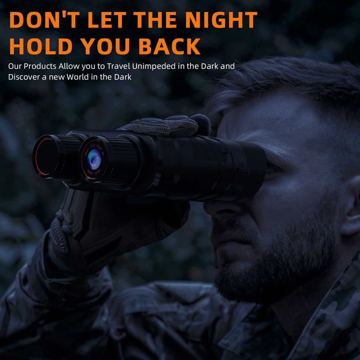 GTMEDIA N2 Night Vision Binoculars with 2.4 Screen, 5x Zoom, 1080P HD Video for Hunting & Wildlife Observation