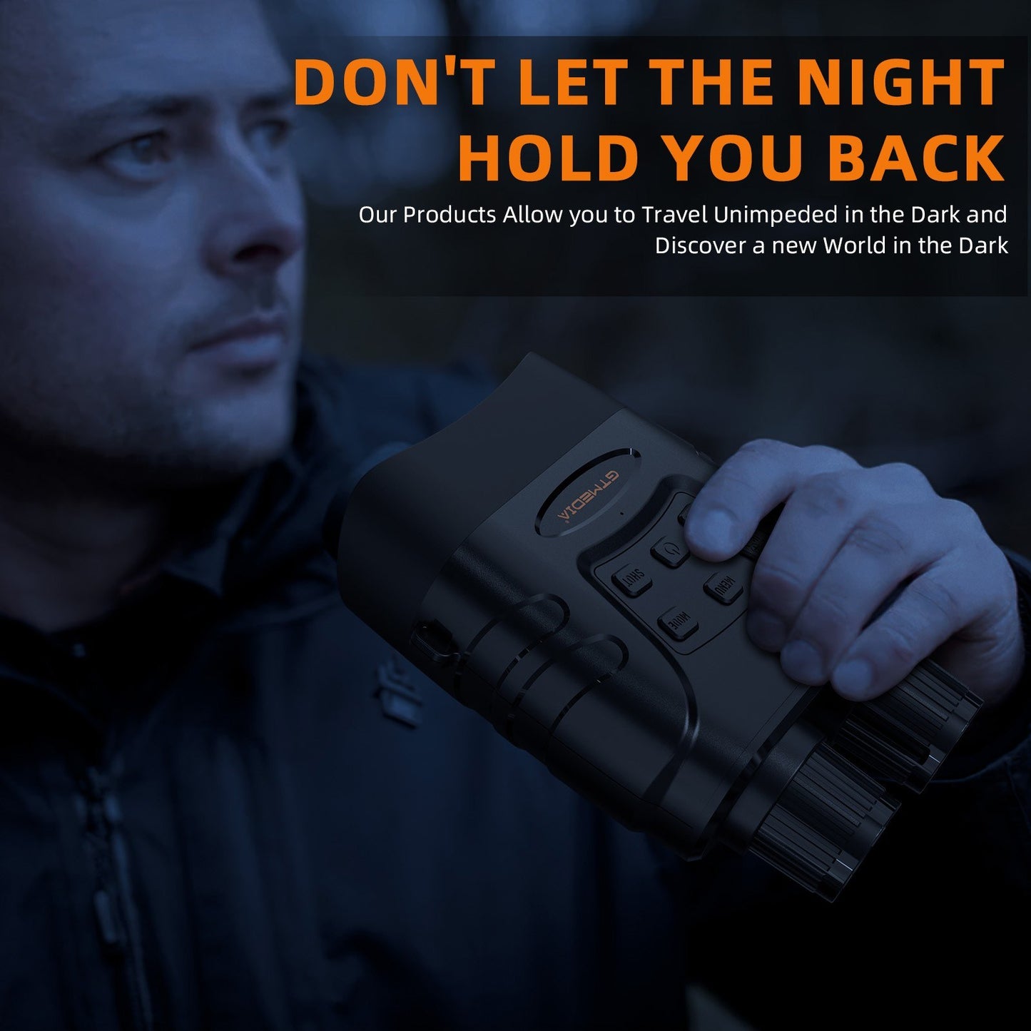 GTMEDIA N2 Night Vision Binoculars with 2.4 Screen, 5x Zoom, 1080P HD Video for Hunting & Wildlife Observation