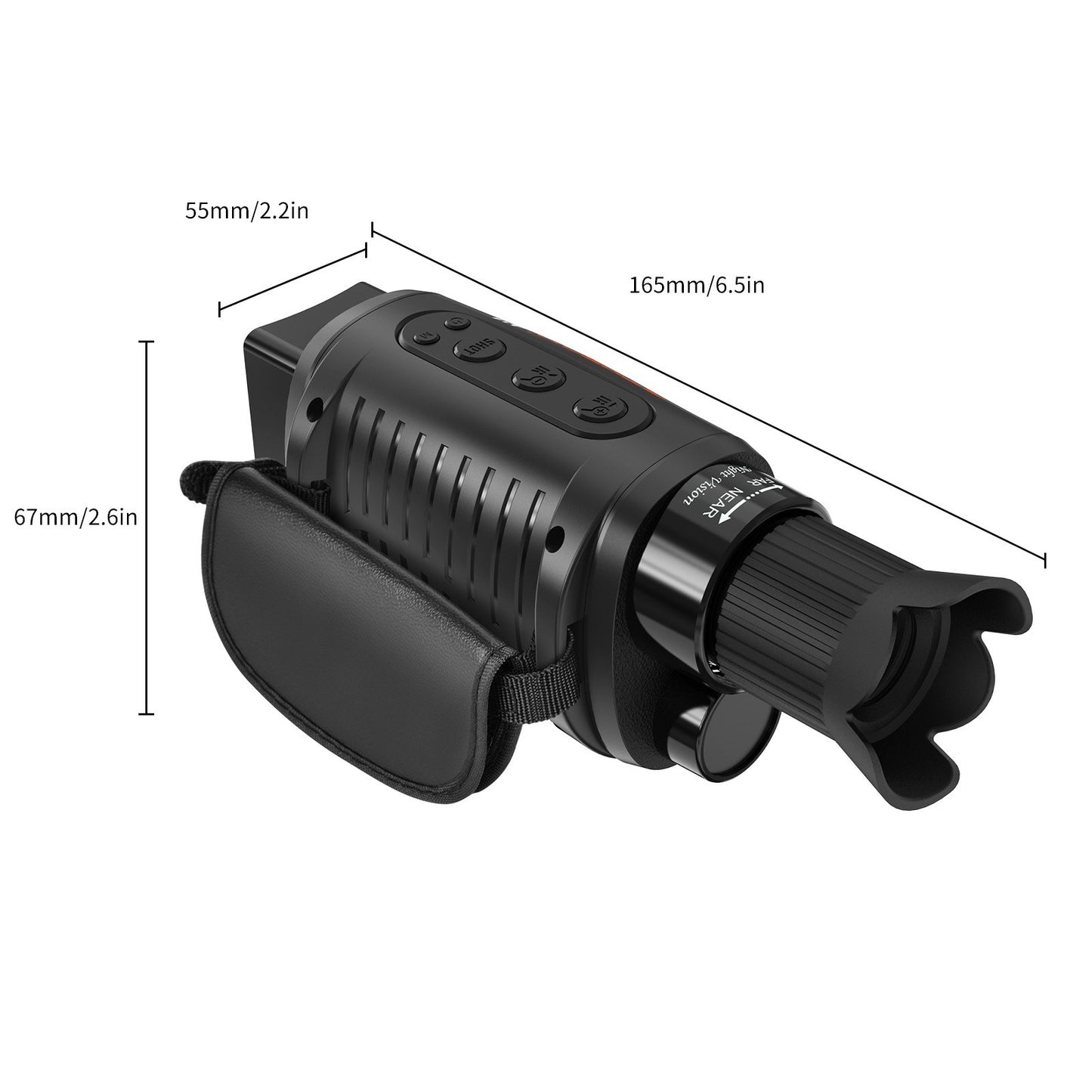 GTMEDIA N1 Night Vision Monocular, 5X Zoom, 7-Level IR, 32GB, Type-C, 1.5’’ Screen, Black – Perfect for Wildlife & Adventure