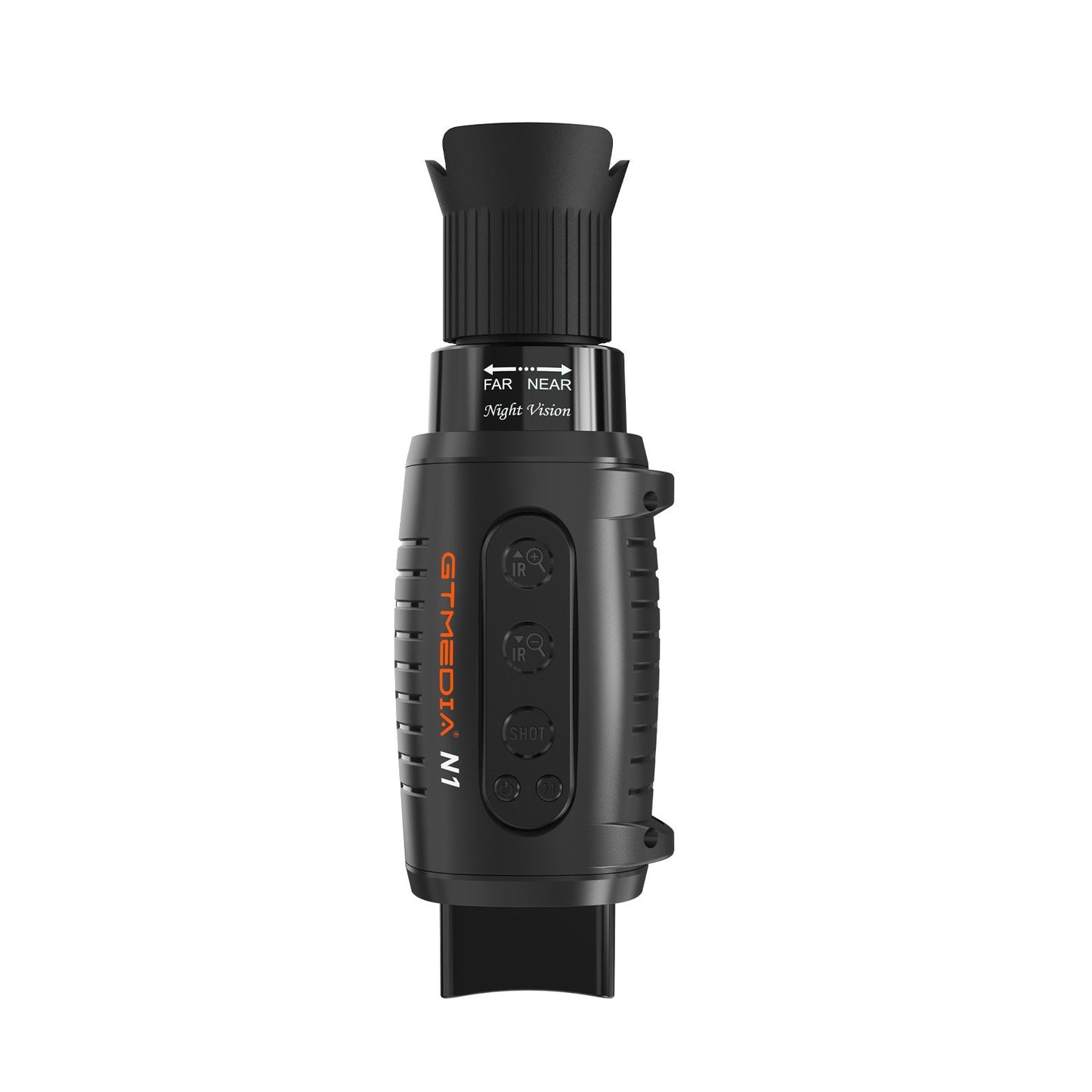 GTMEDIA N1 Night Vision Monocular, 5X Zoom, 7-Level IR, 32GB, Type-C, 1.5’’ Screen, Black – Perfect for Wildlife & Adventure