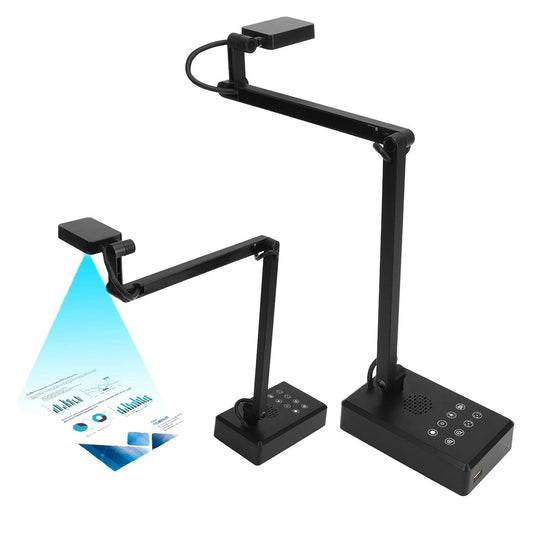 4K Auto Focus USB Document Camera with Microphone & Flexible Arm for Online Learning, Teaching & Web Conferencing