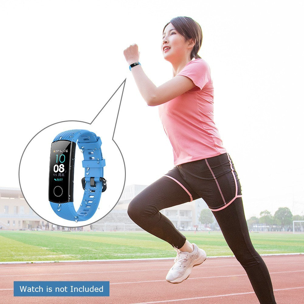 Huawei Honor Band 4/5 Silicone Replacement Wristband Bracelet Strap