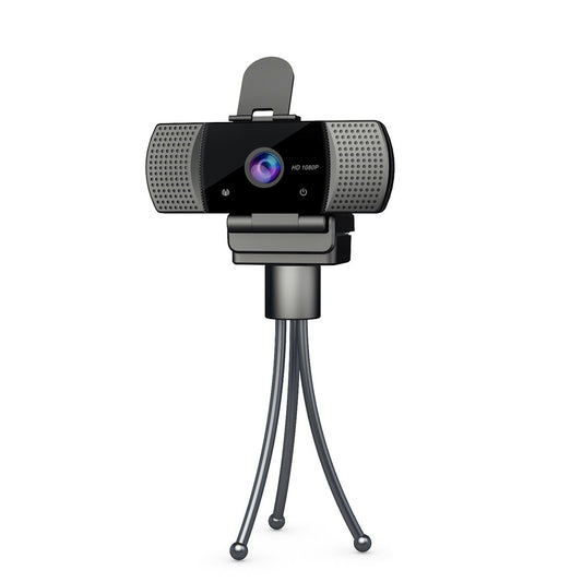 1080P USB Webcam with Mic, Wide Angle, Plug & Play for Teaching, Conferences, Live Streaming, Video Calls - Anti Peeping Feature