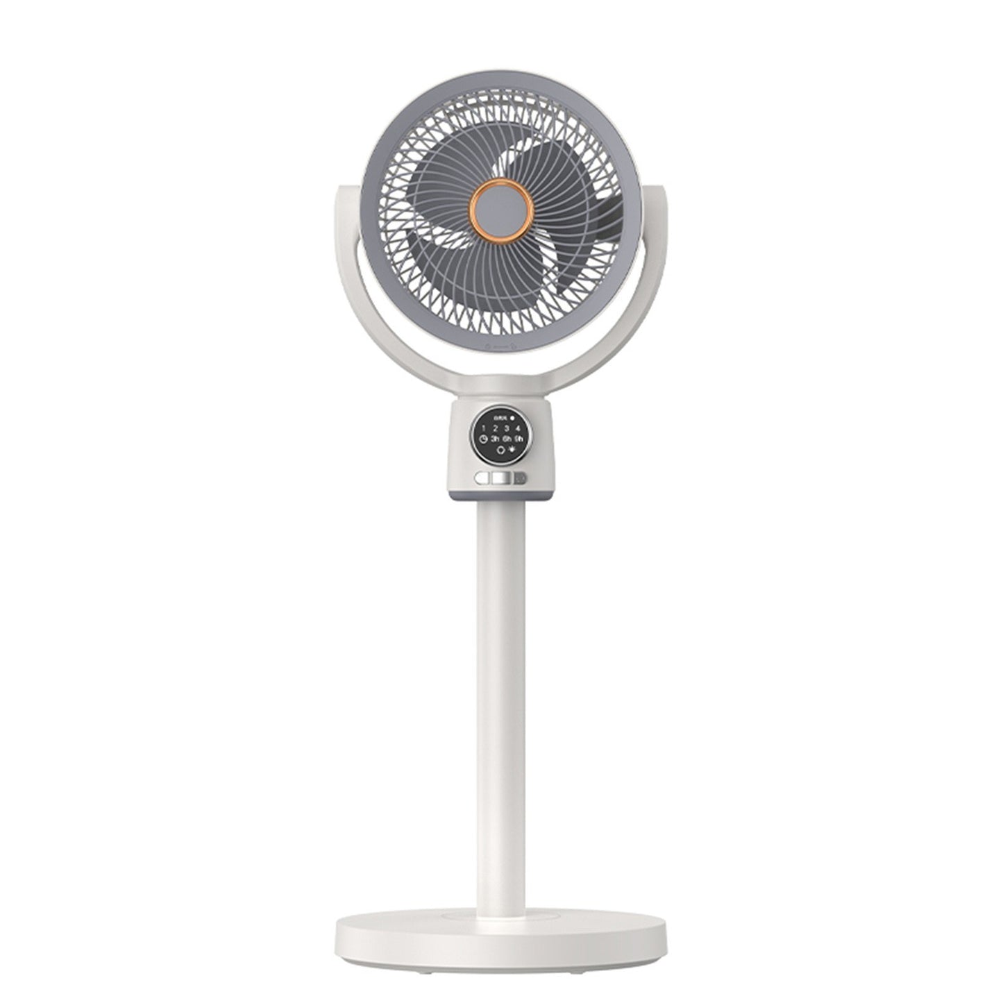 Desktop Air Circulation Floor Fan with Night Light & Detachable Rod