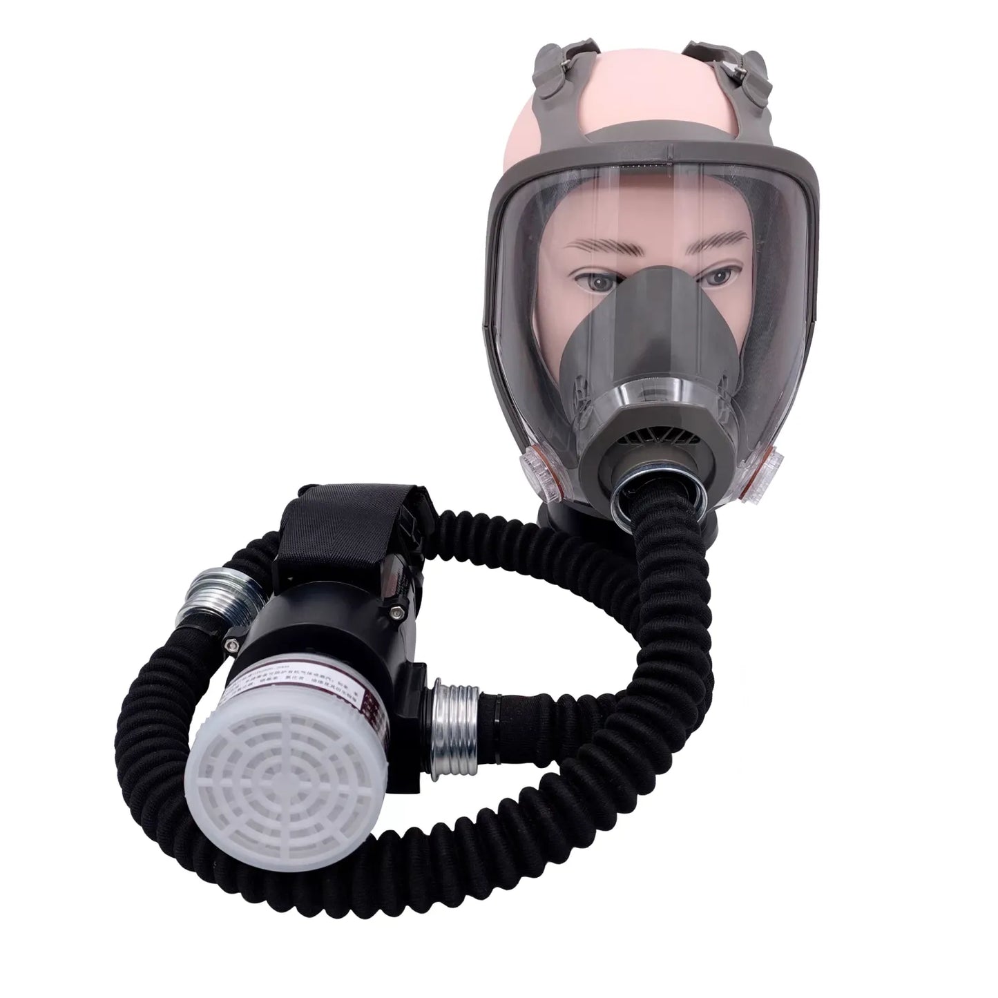Electric Constant Flow Air Fed Respirator: Full Face Gas Mask for Spray Painting
