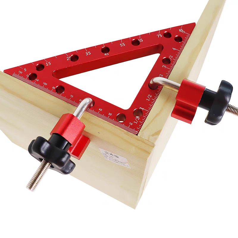 90 Degree Woodworking Right Angle Clamping Positioning Square Ruler