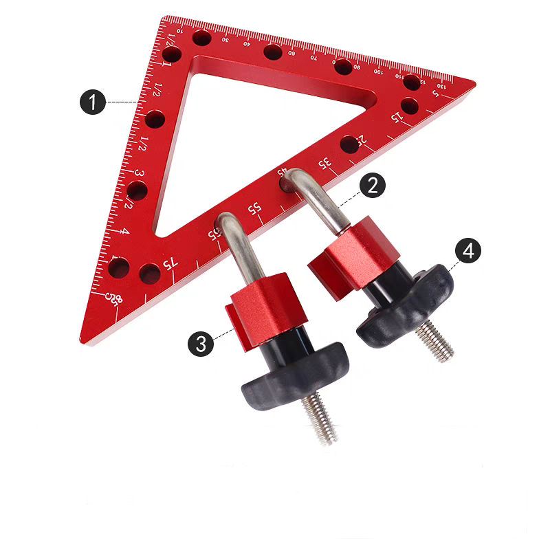 90 Degree Woodworking Right Angle Clamping Positioning Square Ruler