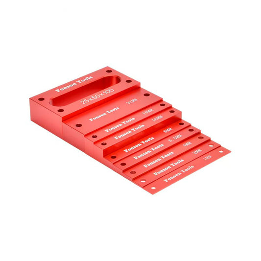 9pcs/16pcs High-Precision Aluminum Alloy Height Gauge Set Blocks - Metric Setup Bars for Router & Table Saw