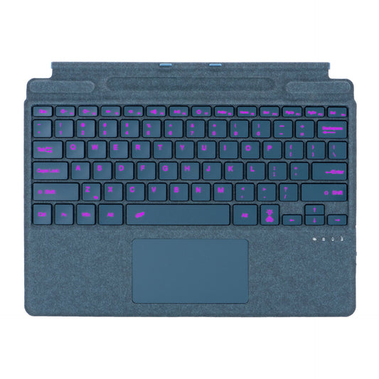 Colorful Backlit Microsoft Surface Pro Keyboard - Slim Magnetic Design with 10m Range (Compatible BT 5.1 for Surface Pro 3/4/5/7 & 8/9/10/11)