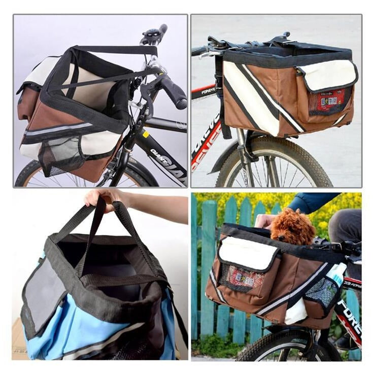 Removable Foldable Front Pet Bike Basket