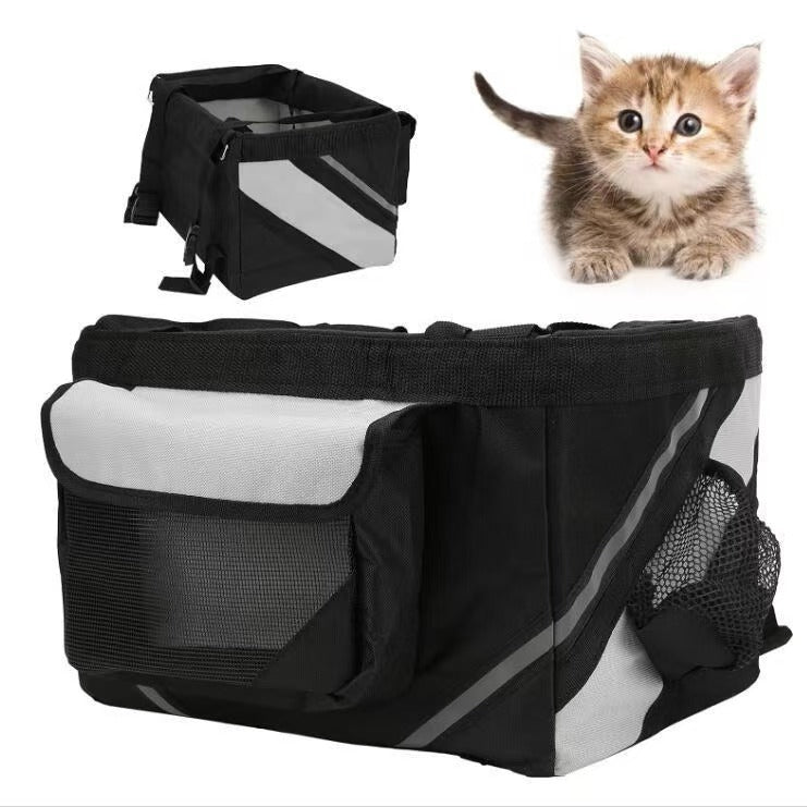 Removable Foldable Front Pet Bike Basket