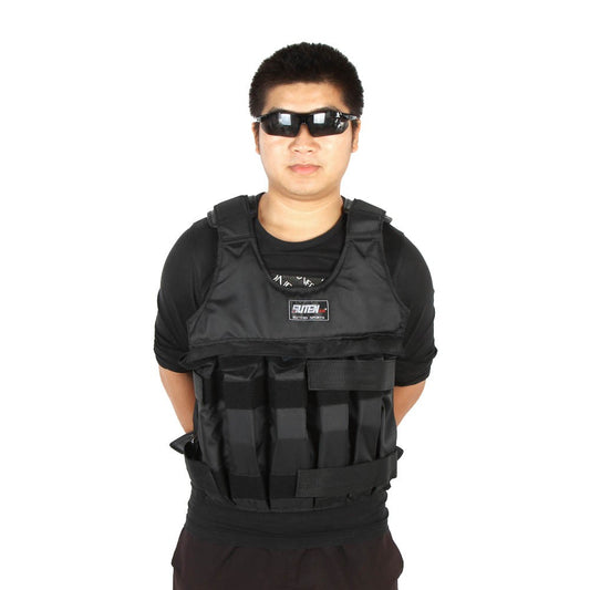 Adjustable 50kg Weighted Vest for Exercise, Boxing, and Training (Empty)