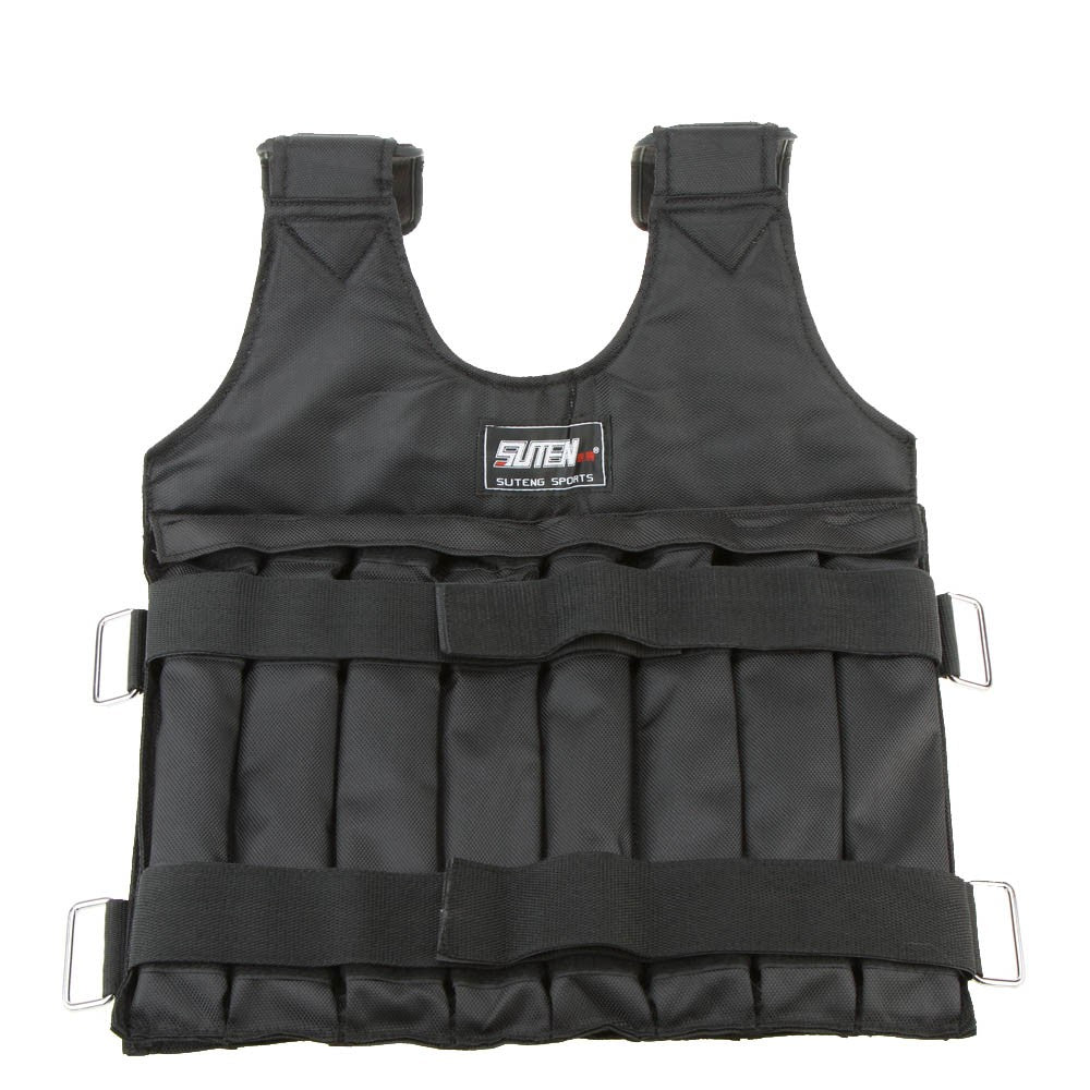 Adjustable Weighted Vest for Exercise Training with Sand Weight Loading (Empty)