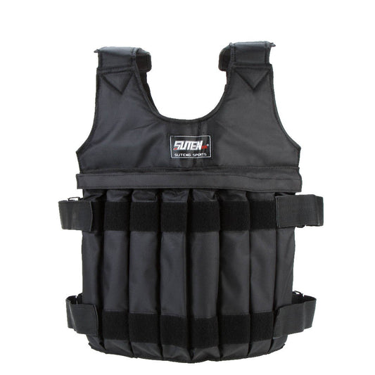 Adjustable Weighted Vest for Exercise Training with Sand Weight Loading (Empty)