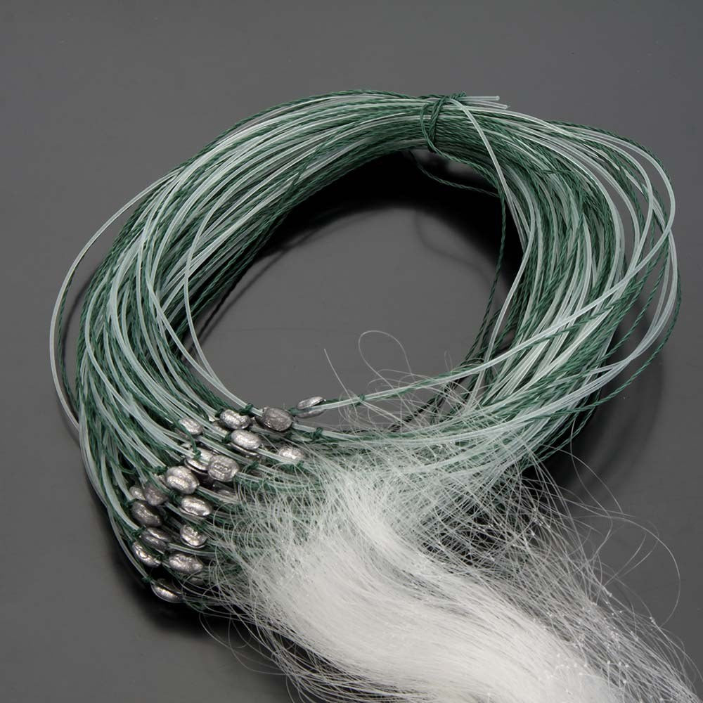 25m 3-Layer Monofilament Gill Fishing Net with Floats