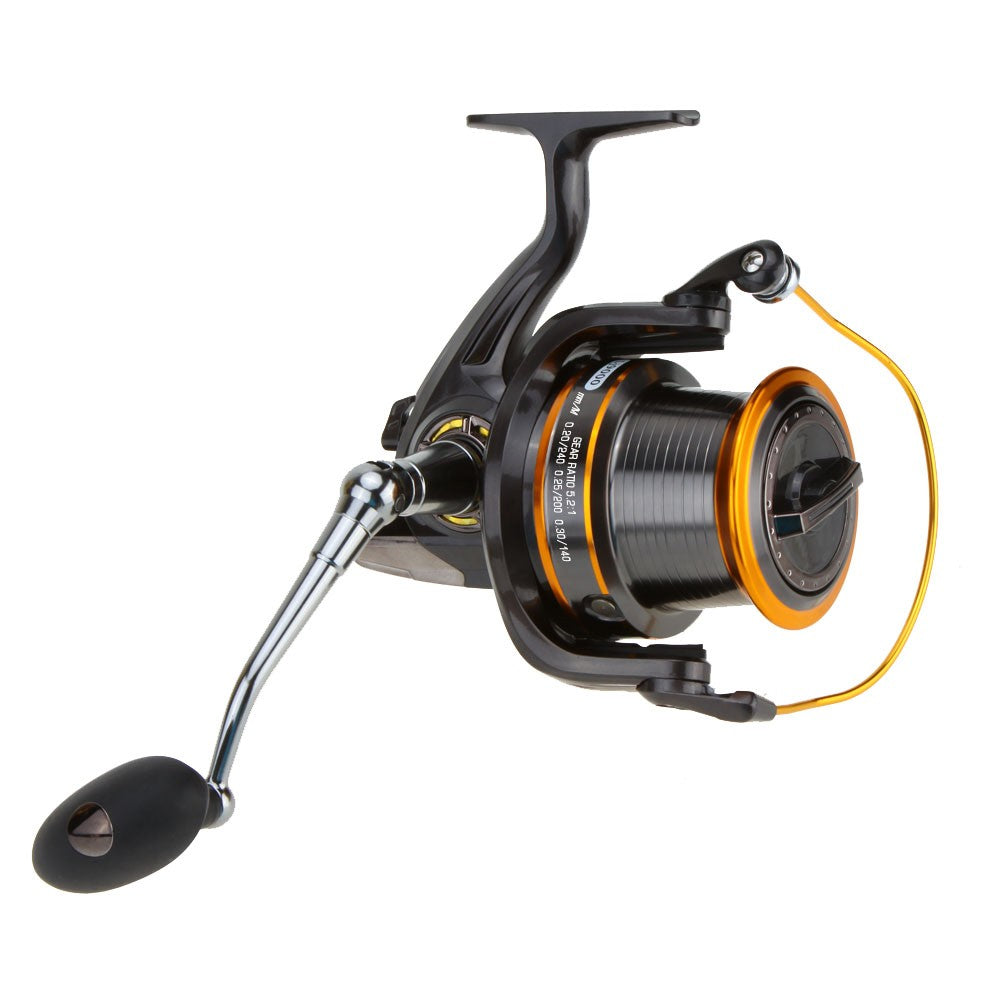 LJ9000 High-Speed Metal Spinning Reel, 13-Bearing Interchangeable Sea Fishing Wheel, 4.11:1 Gear Ratio