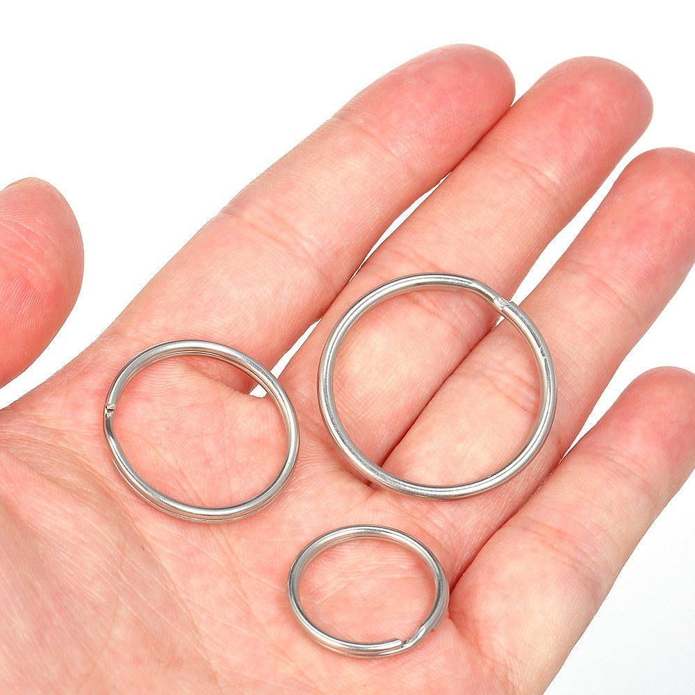 5-Piece Quick Release Detachable Keychain with Two Split Rings
