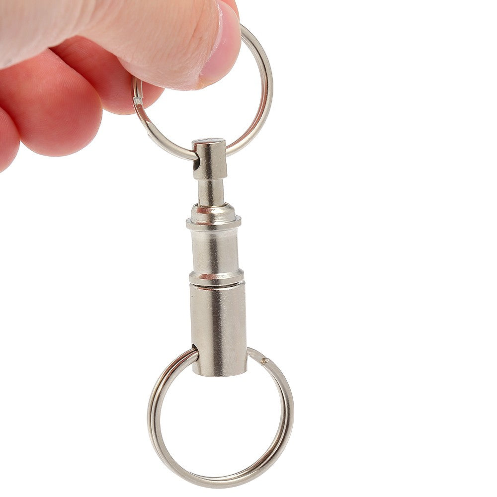 5-Piece Quick Release Detachable Keychain with Two Split Rings