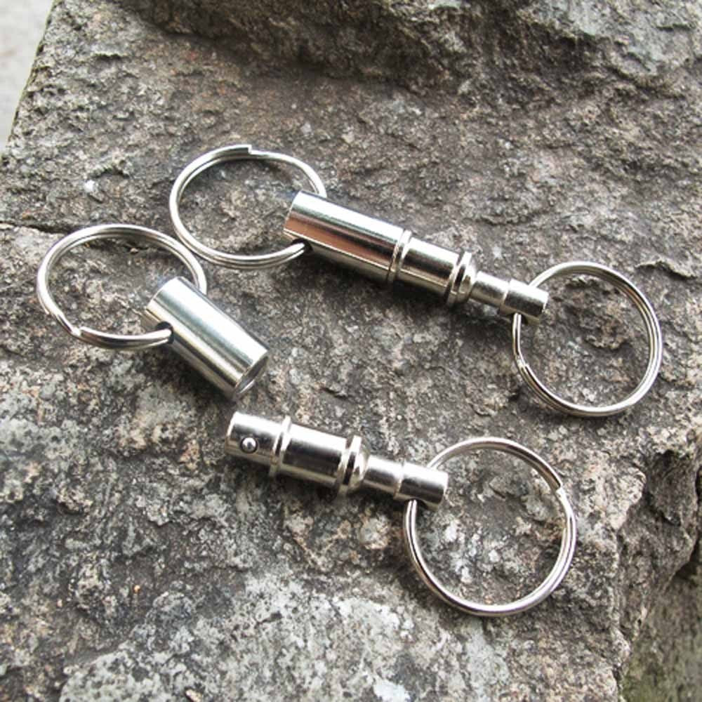 5-Piece Quick Release Detachable Keychain with Two Split Rings