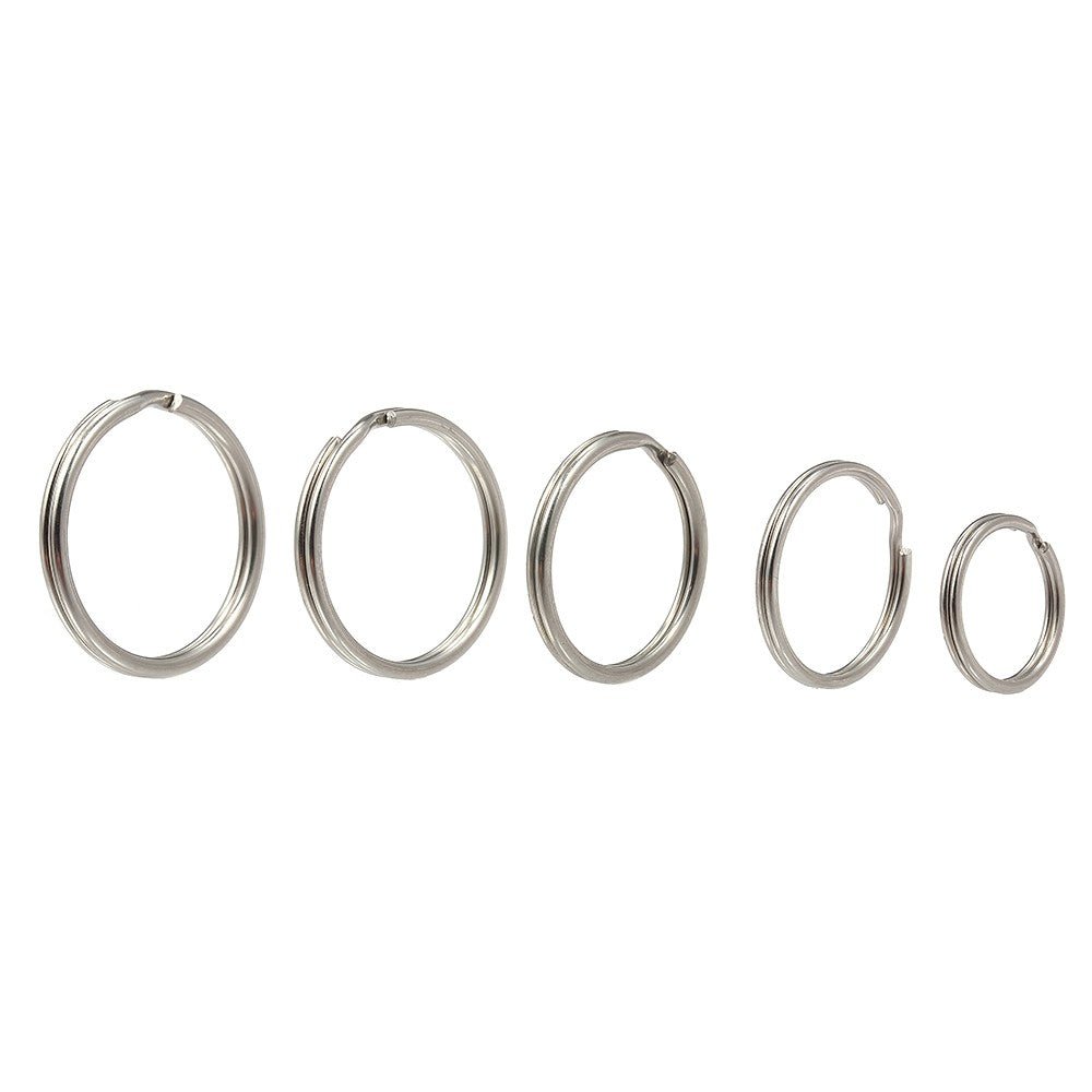 5-Piece Quick Release Detachable Keychain with Two Split Rings