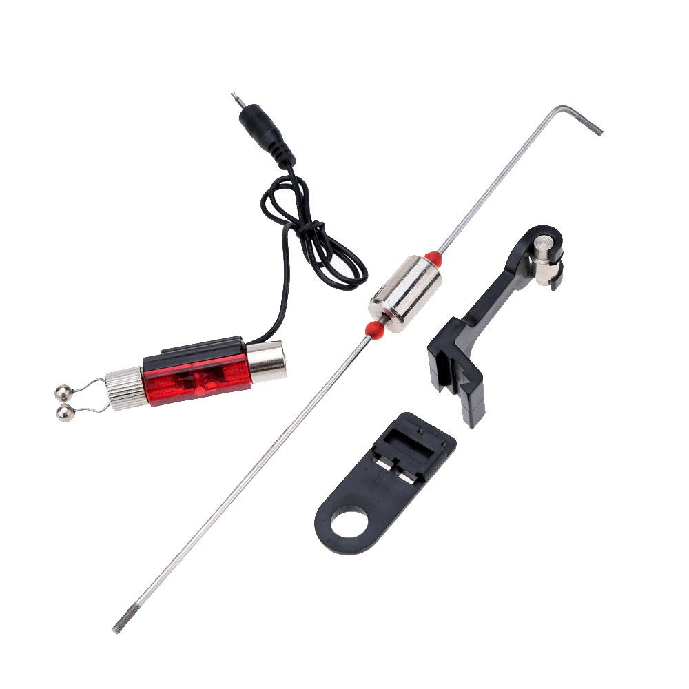 4Pcs LED Illuminated Fishing Bite Alarm Hanger Swinger Indicator