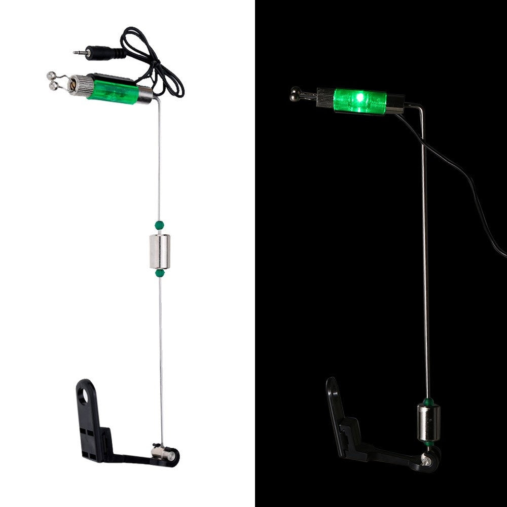 4Pcs LED Illuminated Fishing Bite Alarm Hanger Swinger Indicator