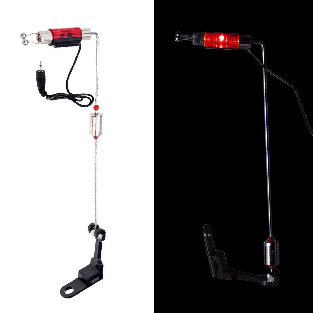4Pcs LED Illuminated Fishing Bite Alarm Hanger Swinger Indicator