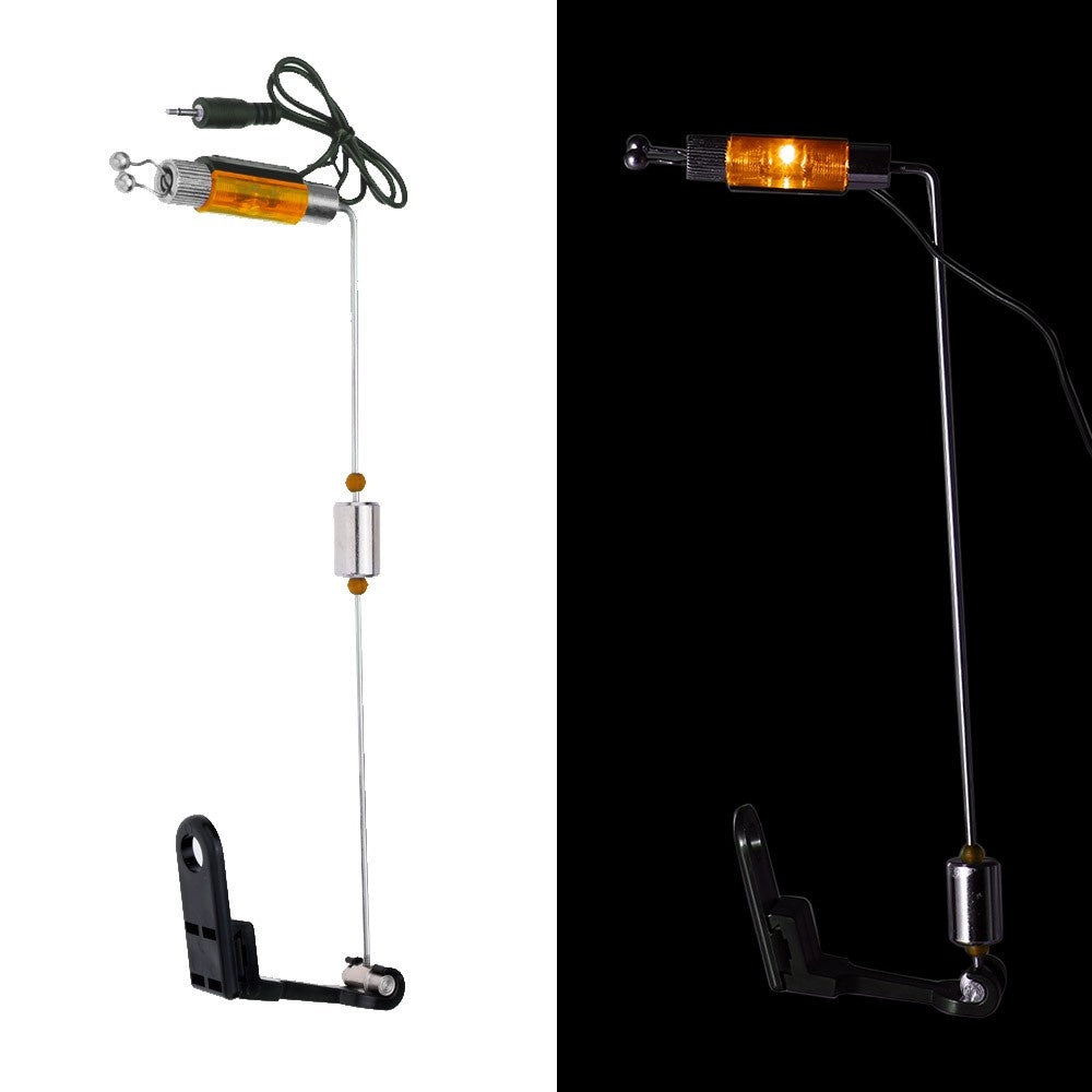 4Pcs LED Illuminated Fishing Bite Alarm Hanger Swinger Indicator