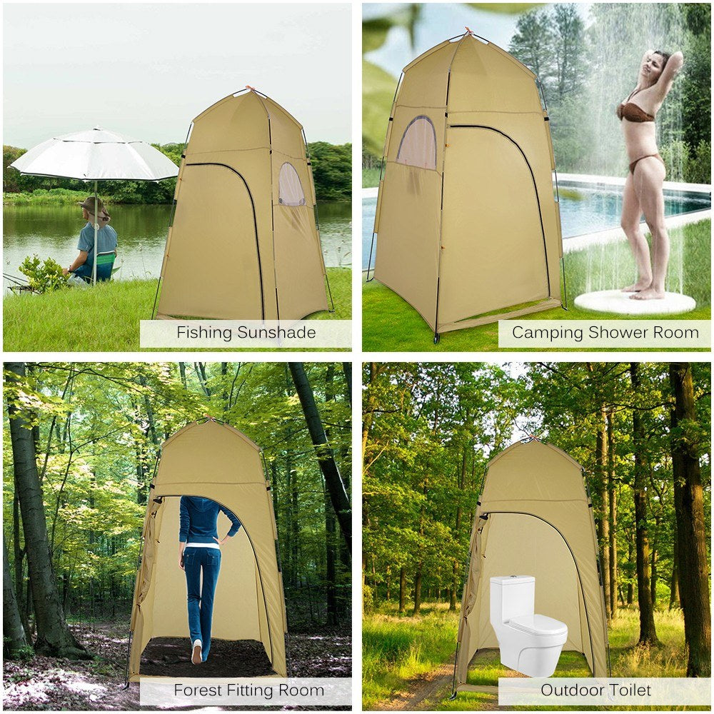 TOMSHOO Portable Privacy Tent: Outdoor Shower, Camping Toilet, Beach Changing Room Shelter