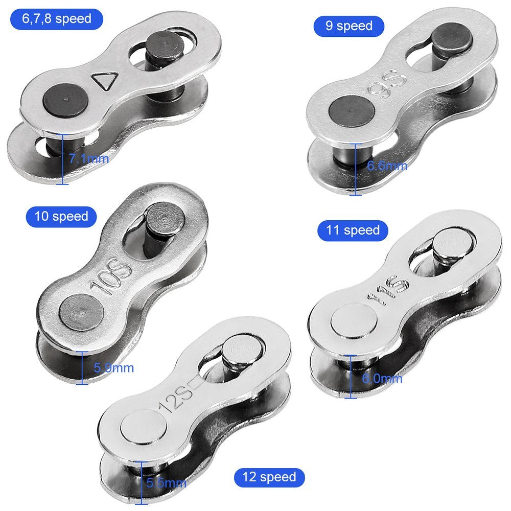 Bike Chain Link Connector & Repair Tool - 6-11 Speed, Available in 1 Pair or 5 Pairs