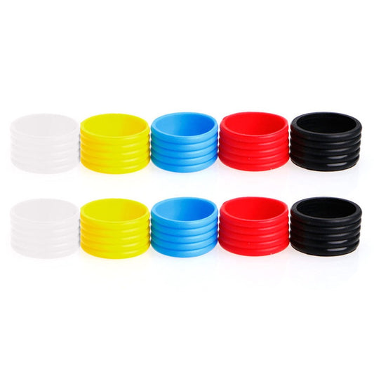 10Pcs Silicone Anti-Slip Tennis Racket Handle Overgrip Sweat Absorbent Rings