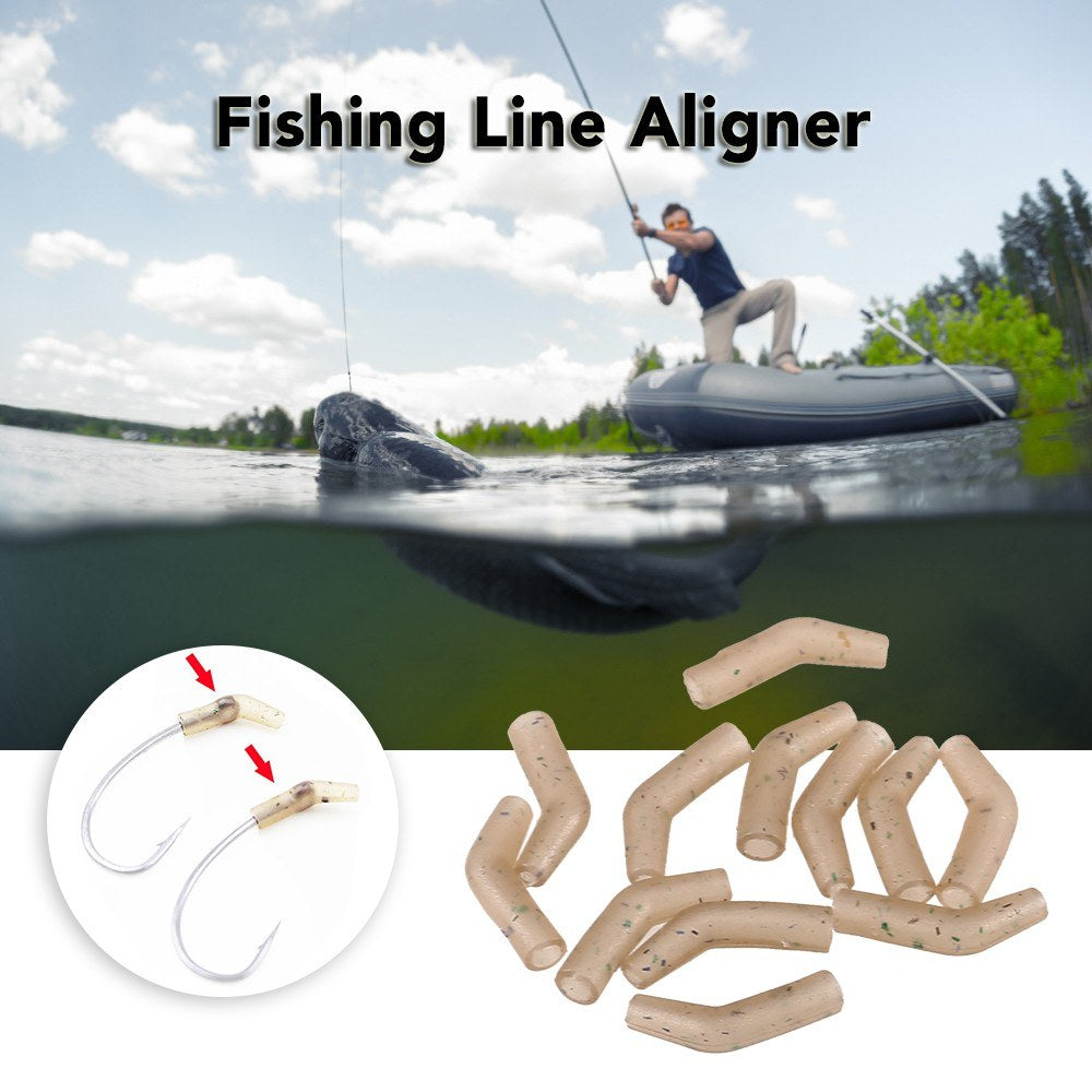 Fishing Line Aligner Hook Sleeves - 30/50/100 PCS Anti-Tangle Carp Fishing Hair Rig Accessories