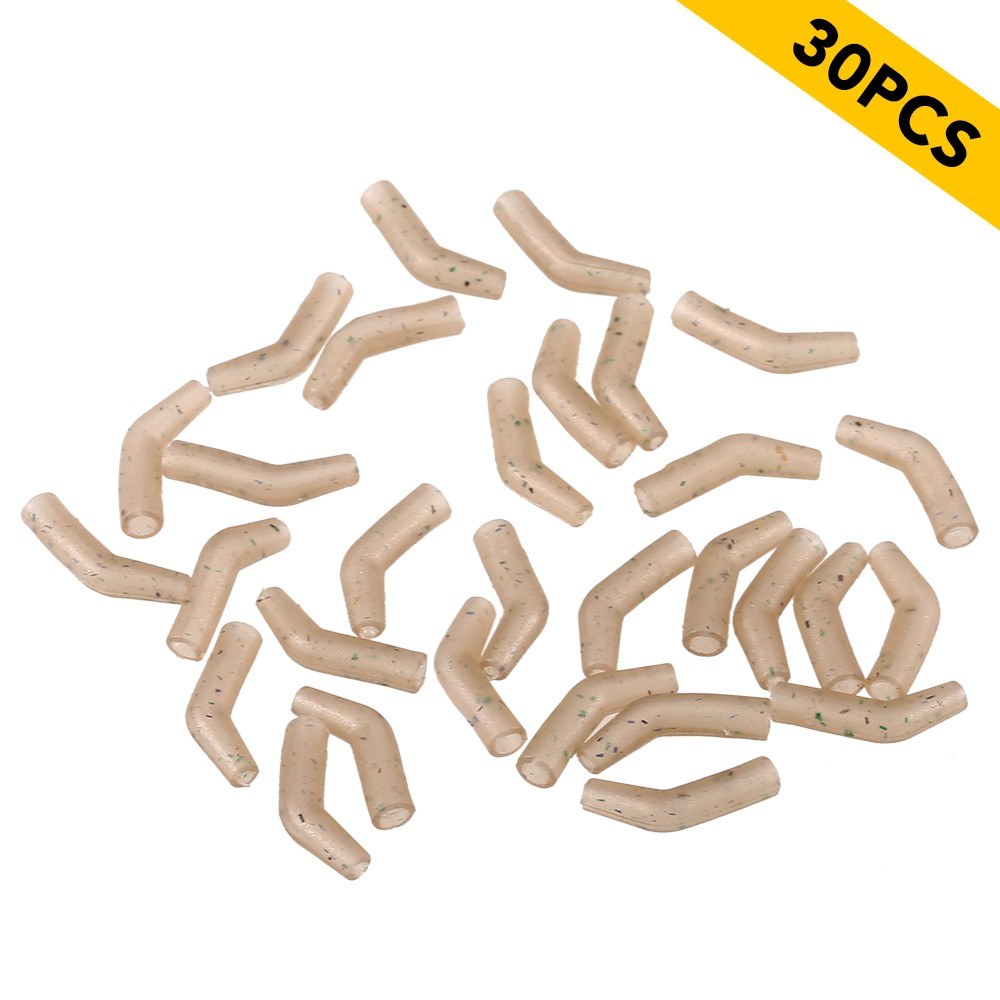 Fishing Line Aligner Hook Sleeves - 30/50/100 PCS Anti-Tangle Carp Fishing Hair Rig Accessories