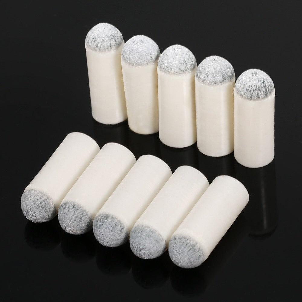 100PCS Slip-On Pool Cue Tips & Ferrules Billiard Cue Heads
