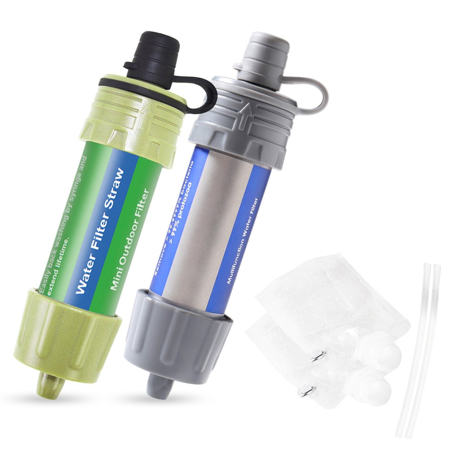 Portable Water Purifier Straw for Camping, Backpacking & Emergency Use