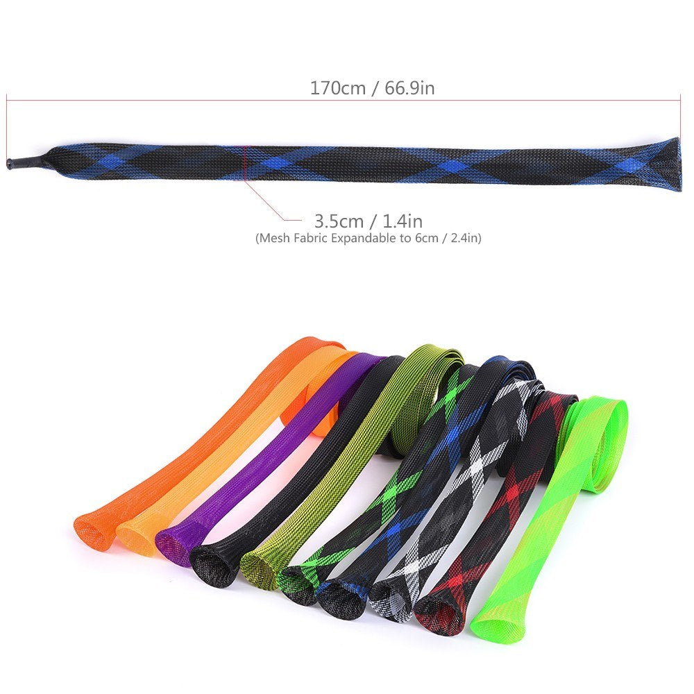 10 Pack 170cm Fishing Rod Sleeves