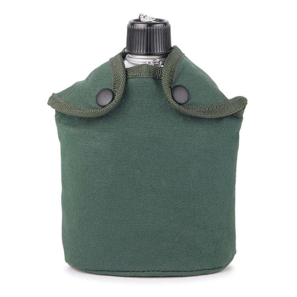 3-Piece Camping Cookware Set: Aluminum Canteen Cup, Wood Stove, and Cover Bag for Hiking & Backpacking