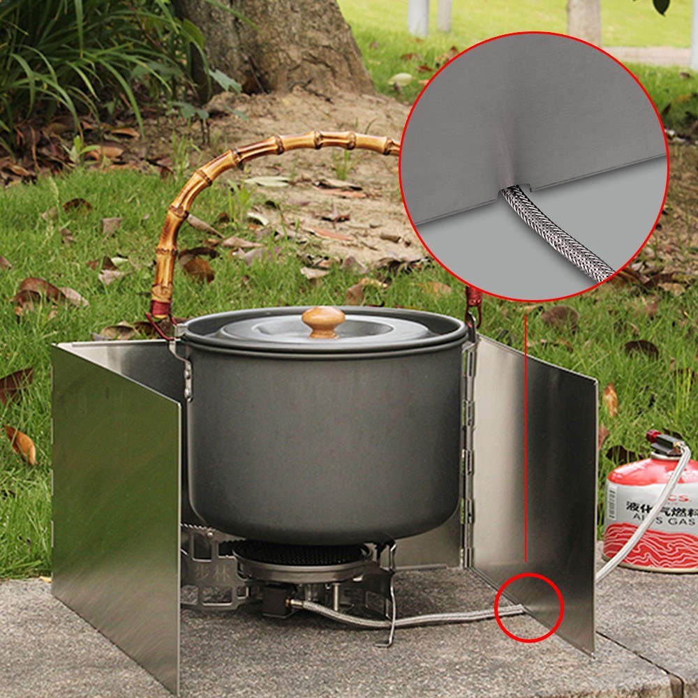 Camping Stove Windscreen Outdoor Cooking Windshield