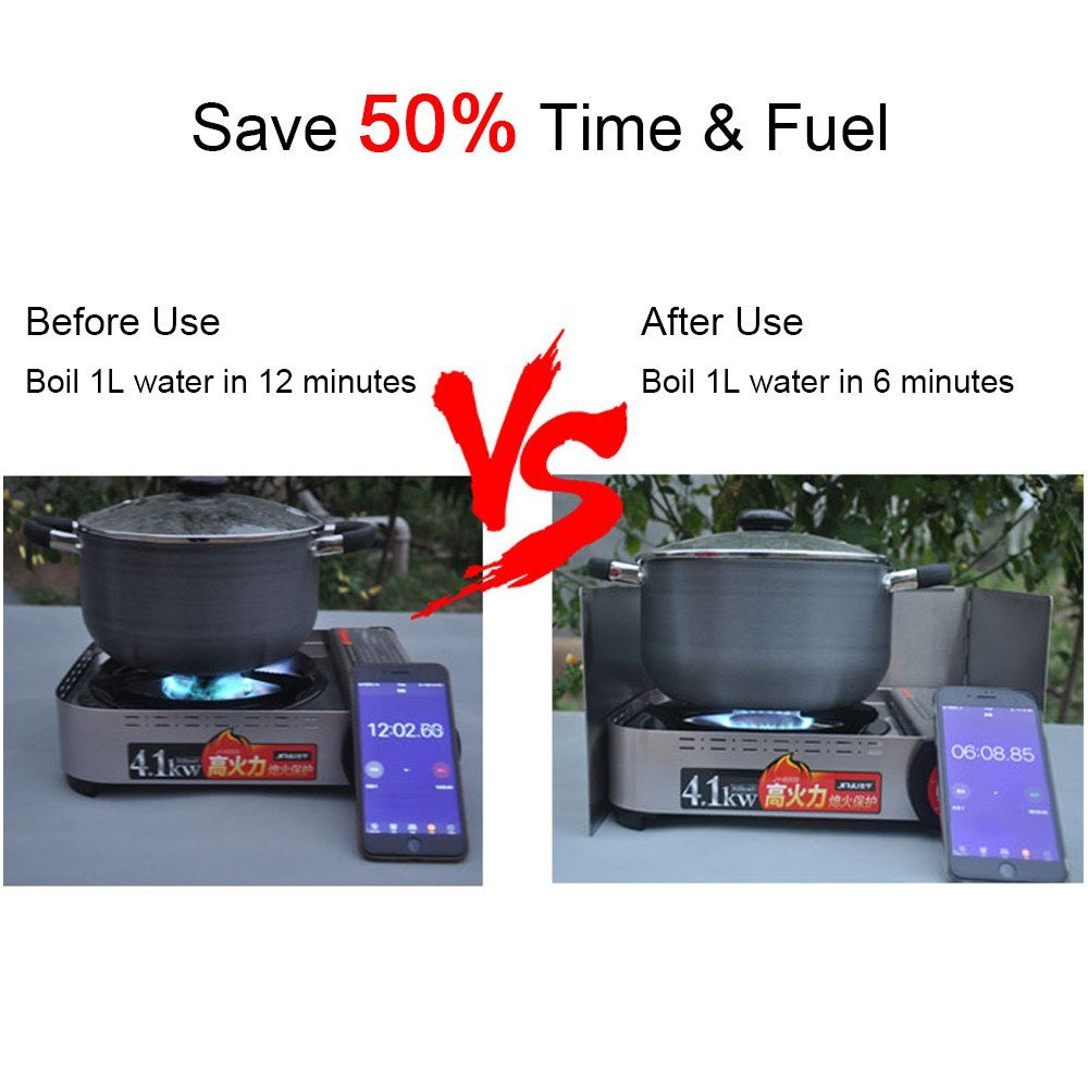 Camping Stove Windscreen Outdoor Cooking Windshield