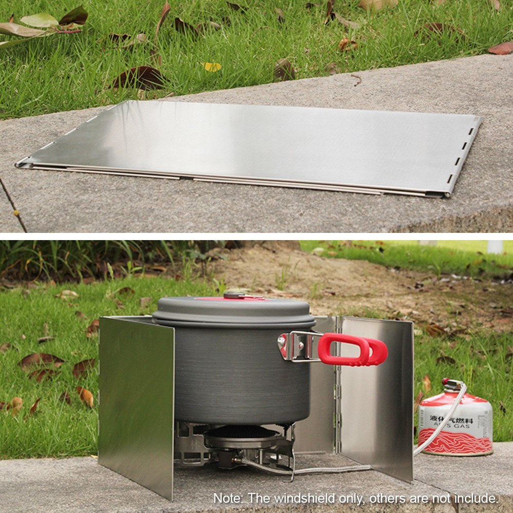 Camping Stove Windscreen Outdoor Cooking Windshield