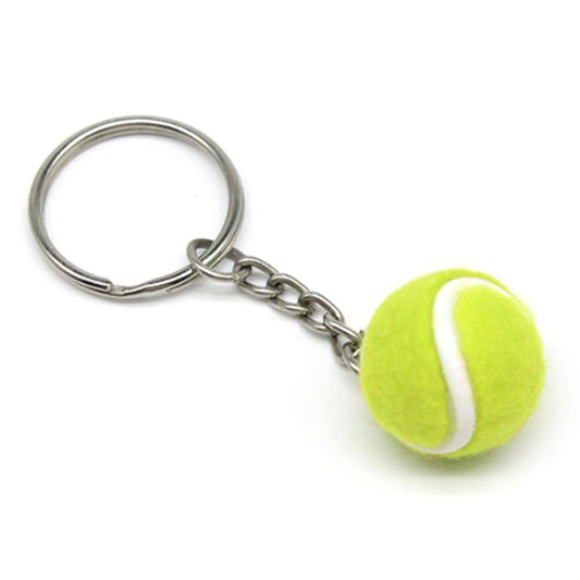 Tennis Ball Mini Keychain Accessory