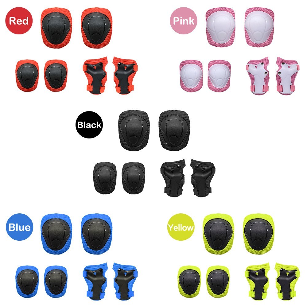 6-in-1 Kids Protective Gear Set: Knee Pads, Elbow Pads & Wrist Guards