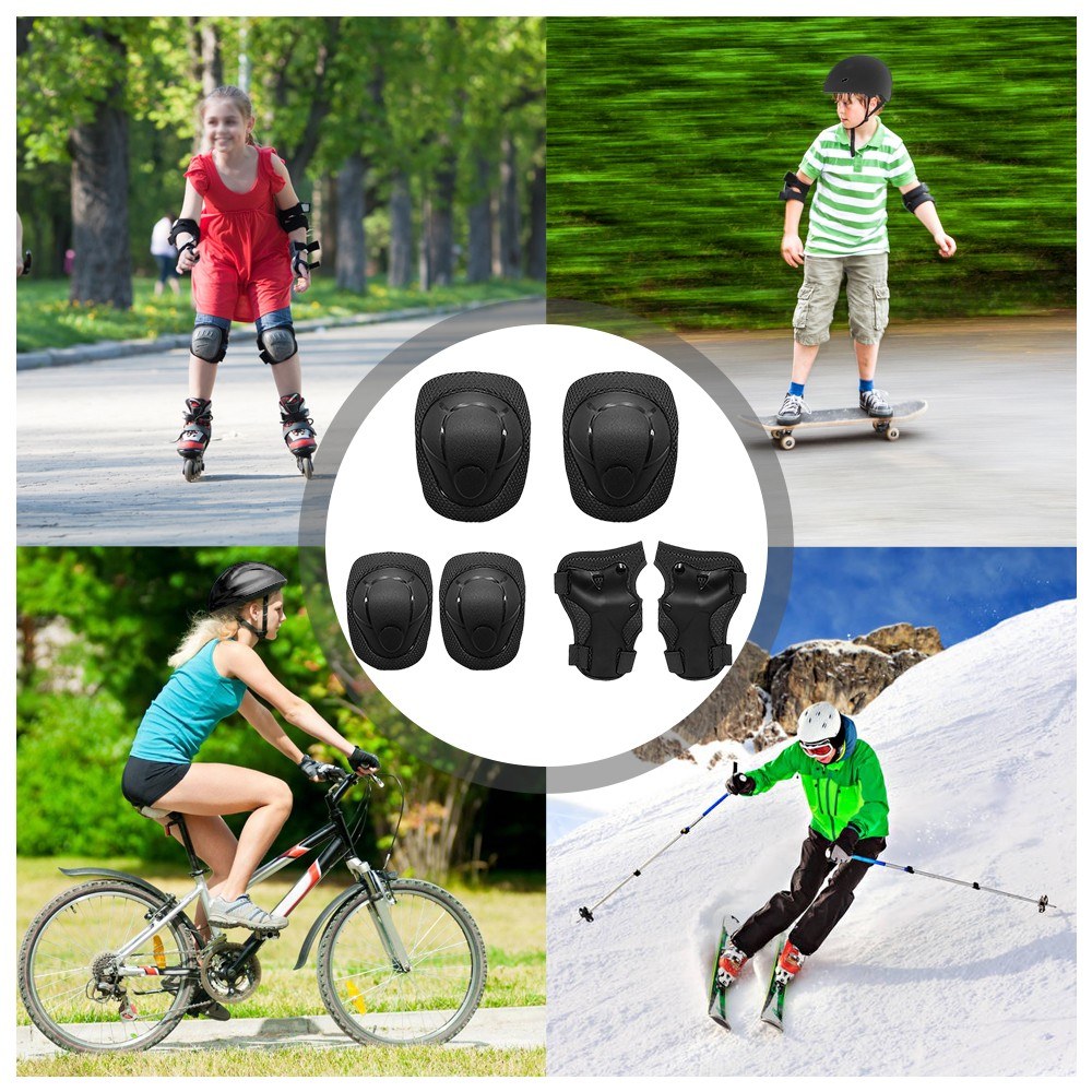 6-in-1 Kids Protective Gear Set: Knee Pads, Elbow Pads & Wrist Guards