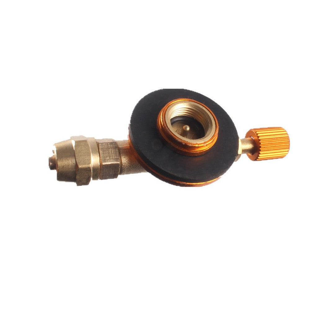 Camping Propane Stove Adapter Set: LPG Cylinder Coupler & Inflatable Valve