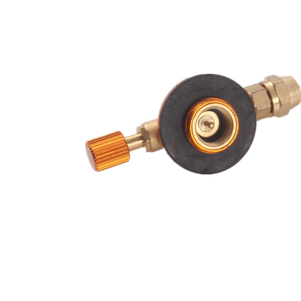 Camping Propane Stove Adapter Set: LPG Cylinder Coupler & Inflatable Valve