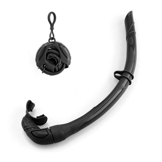 Compact Silicone Foldable Snorkel with Storage Case for Wet Breathing