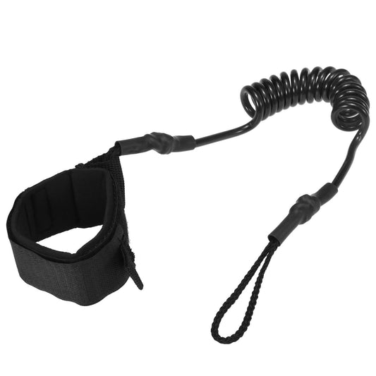 4ft Coiled Ankle Leash - Elastic SUP Paddleboard Leg Rope