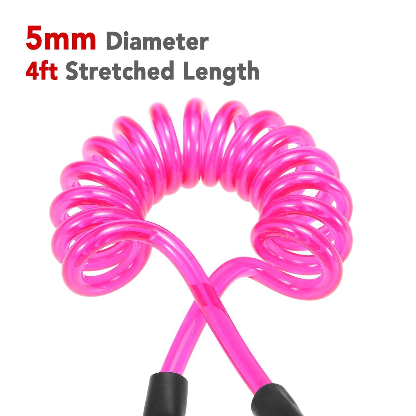 4ft Coiled Ankle Leash - Elastic SUP Paddleboard Leg Rope